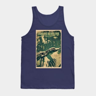 Everglades National Park Vintage Travel  Poster Tank Top